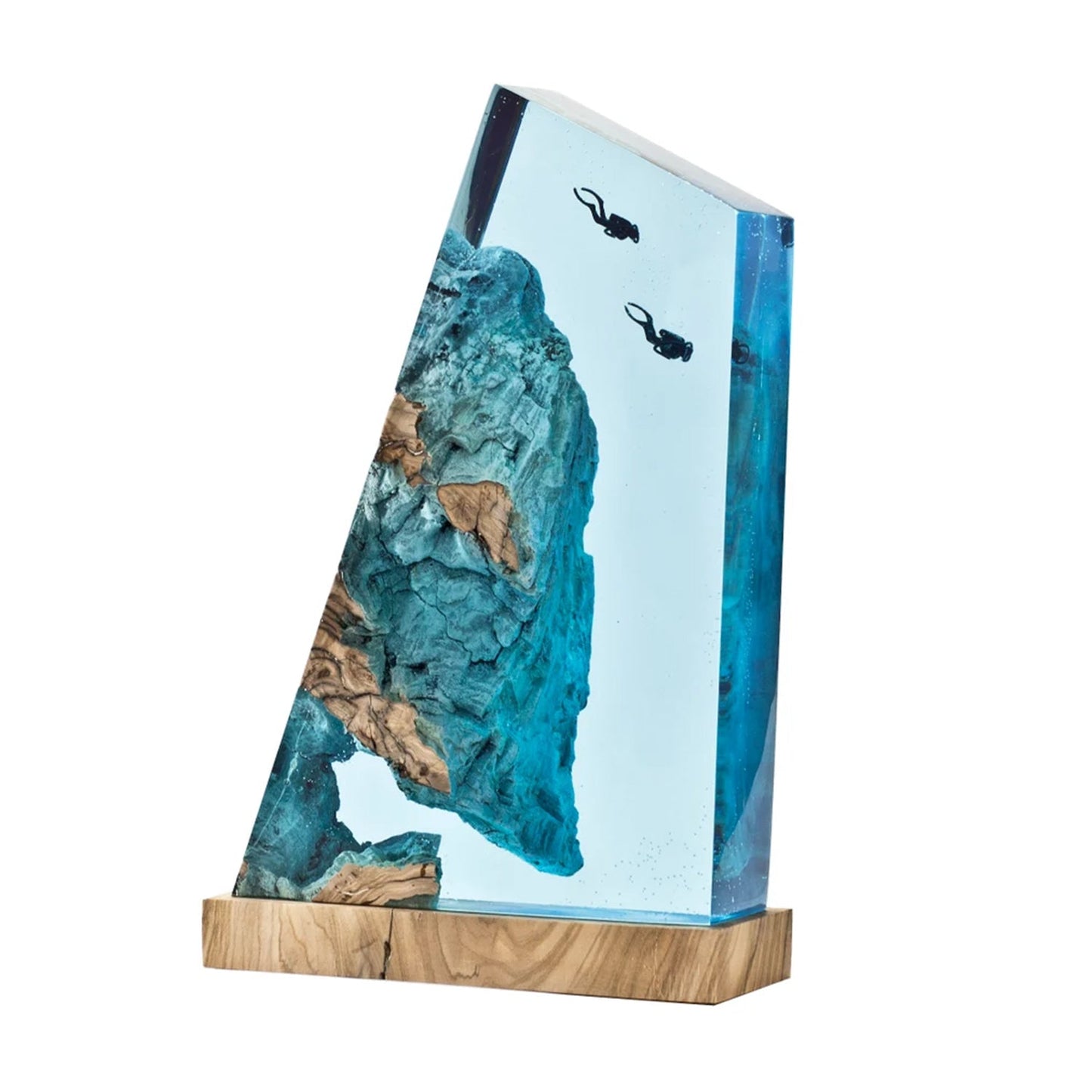 Divers Explore Undersea - High Quality Epoxy Resin Lamp - ArtFIGU