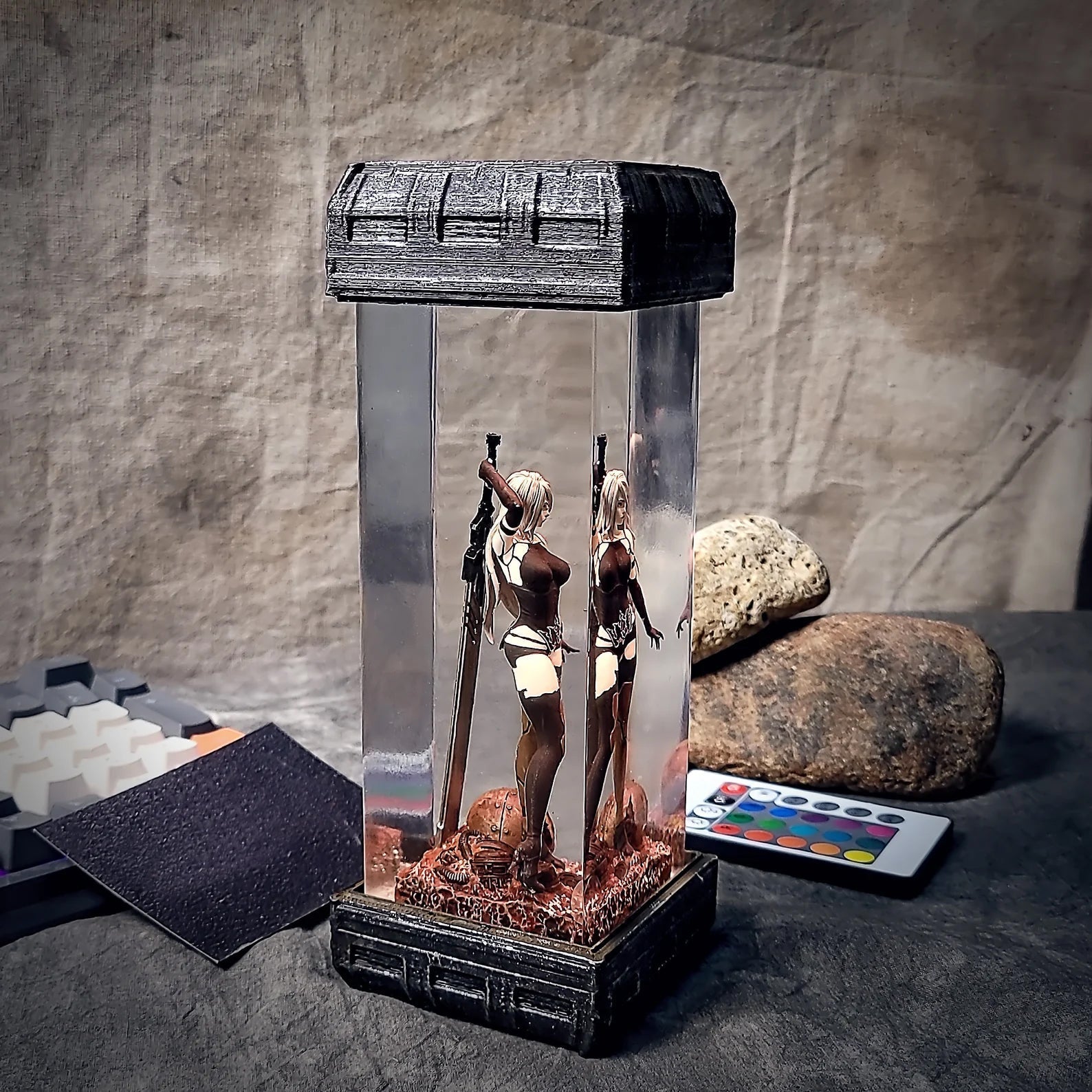 Nier Automata Diorama Epoxy Resin Lamp - ArtFIGU