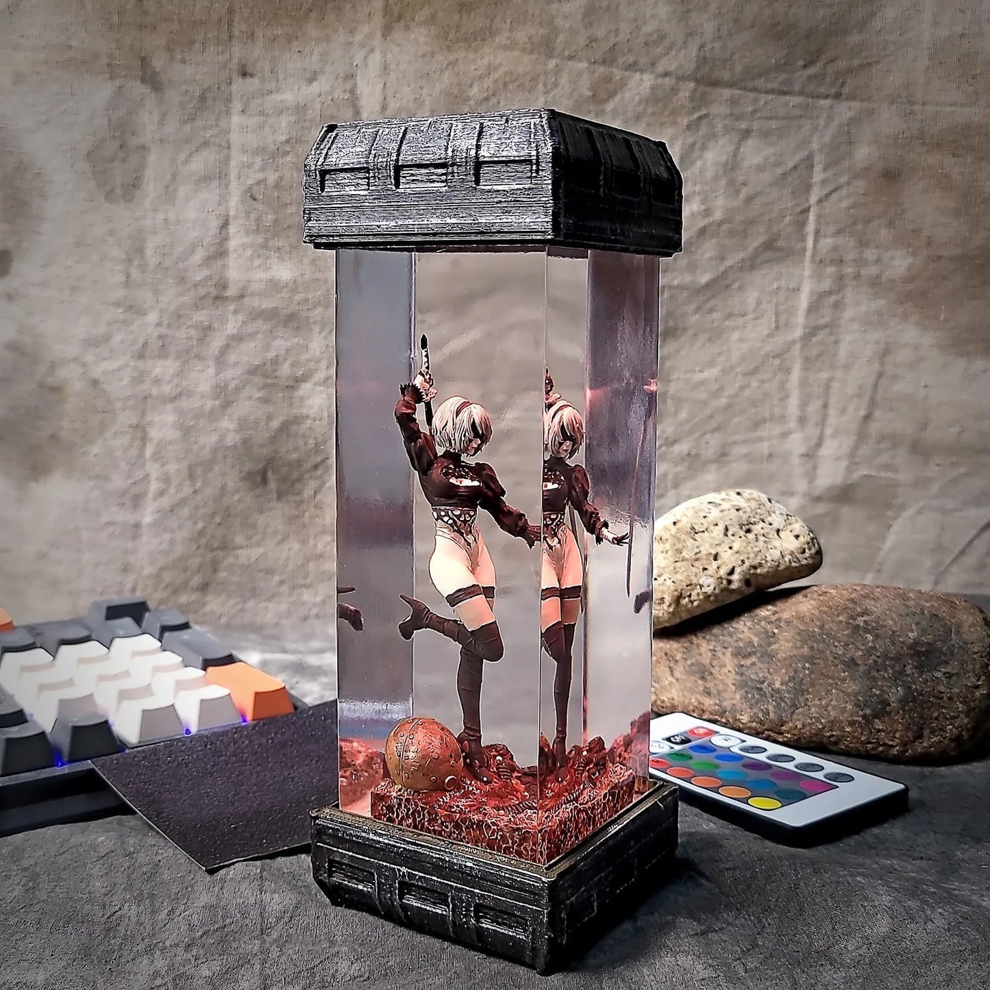 Nier Automata Diorama Epoxy Resin Lamp - ArtFIGU