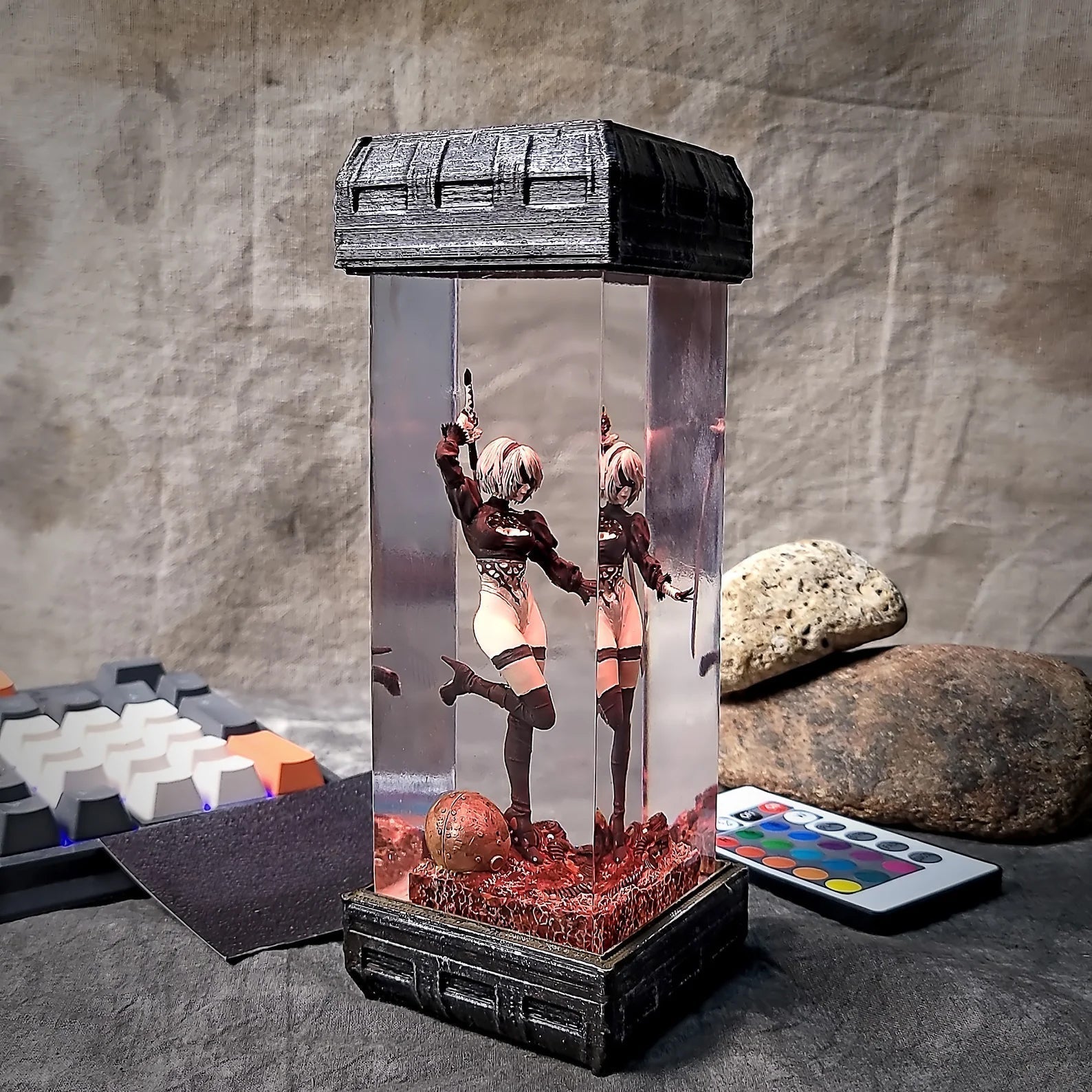 Nier Automata Diorama Epoxy Resin Lamp - ArtFIGU