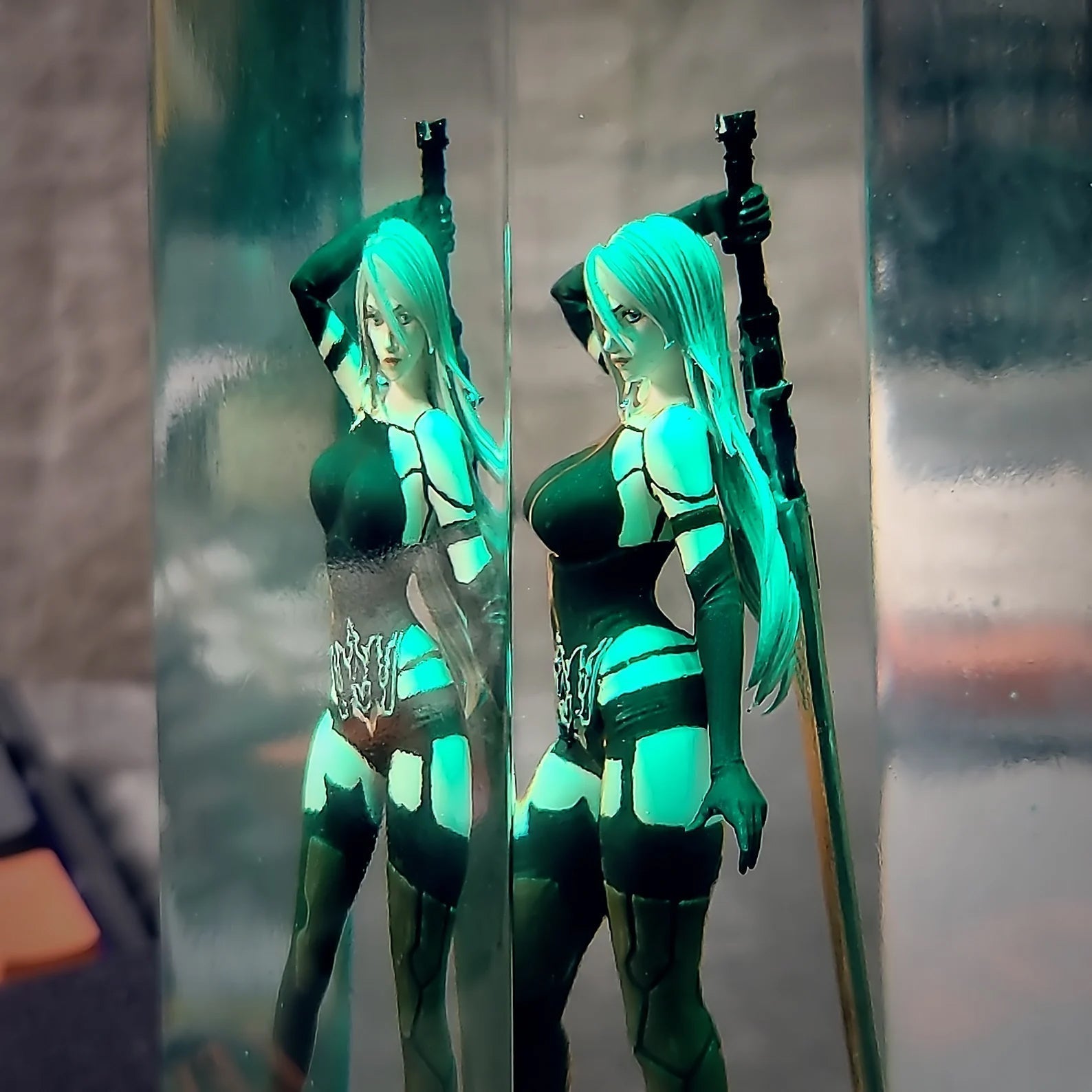 Nier Automata Diorama Epoxy Resin Lamp - ArtFIGU