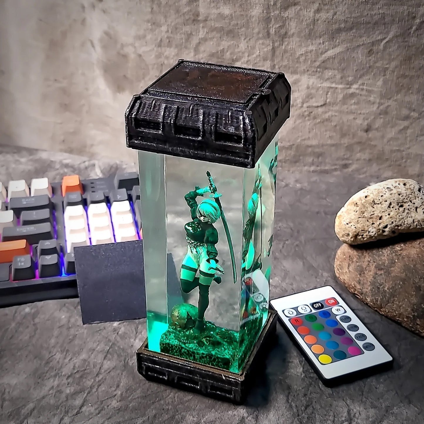 Nier Automata Diorama Epoxy Resin Lamp - ArtFIGU
