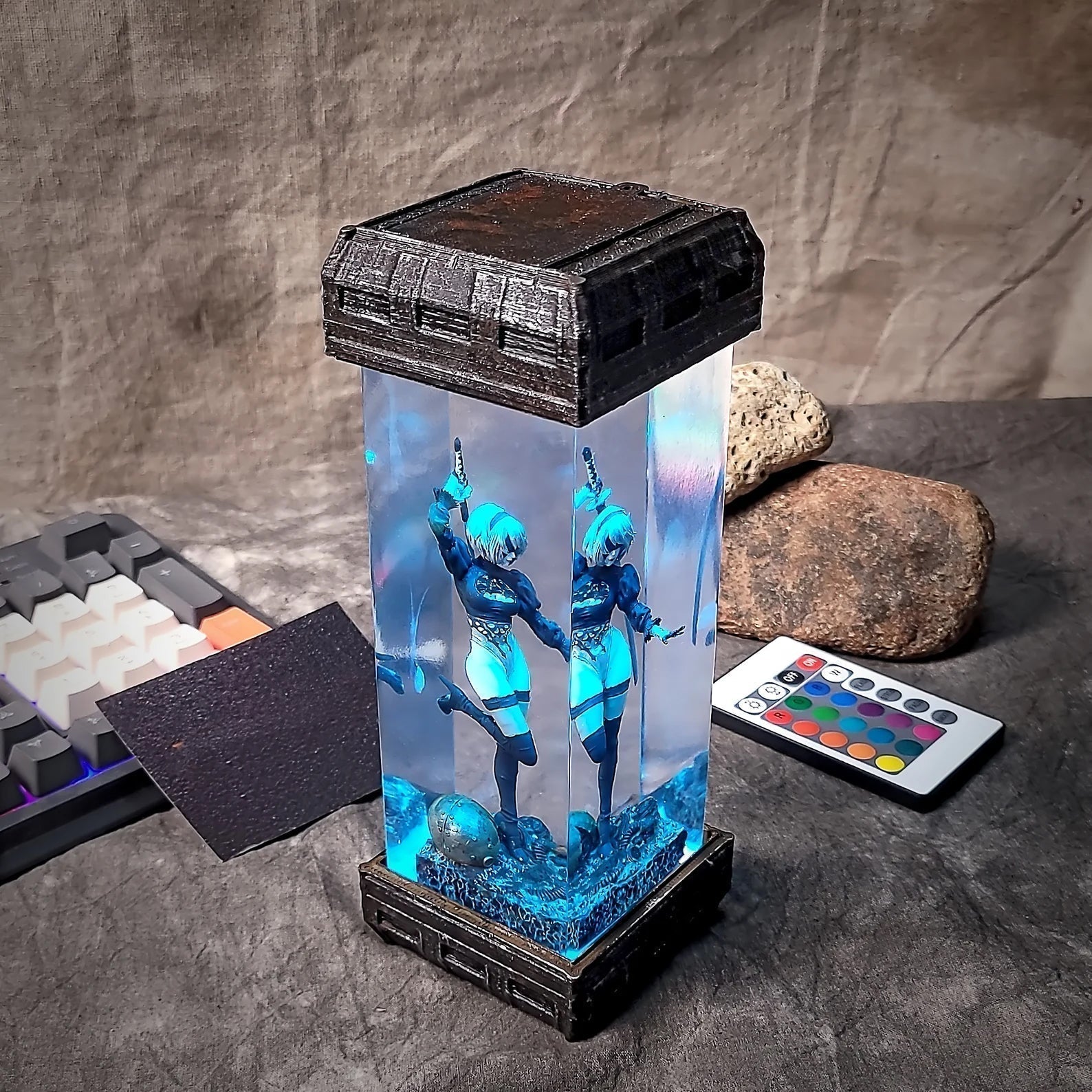 Nier Automata Diorama Epoxy Resin Lamp - ArtFIGU