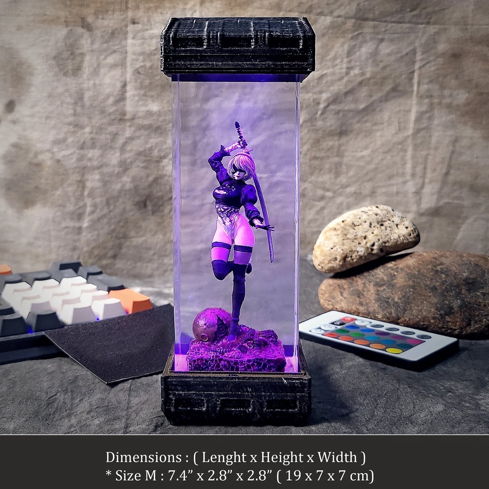 Nier Automata Diorama Epoxy Resin Lamp - ArtFIGU