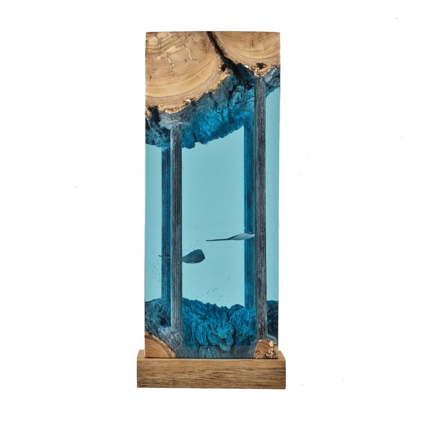 Whale Shark, Divers & Shipwreck - High Quality Epoxy Resin Lamp - ArtFIGU