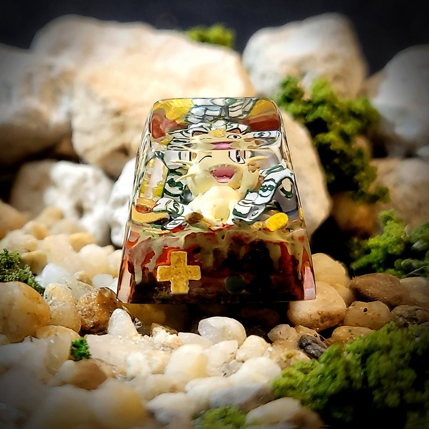 [DE] Pokemon Meowth Artisan Keycaps