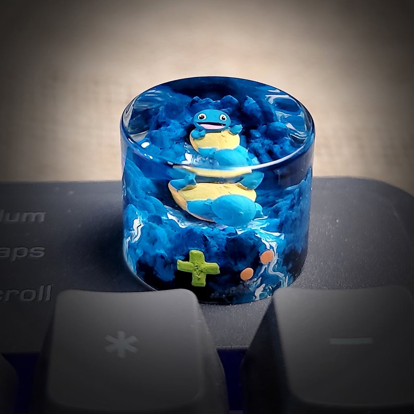 [DE] Pokemon Squirtle Keyboard Knob Artisan Keycaps
