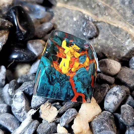 [DE] Pokemon Charizard Artisan Keycaps