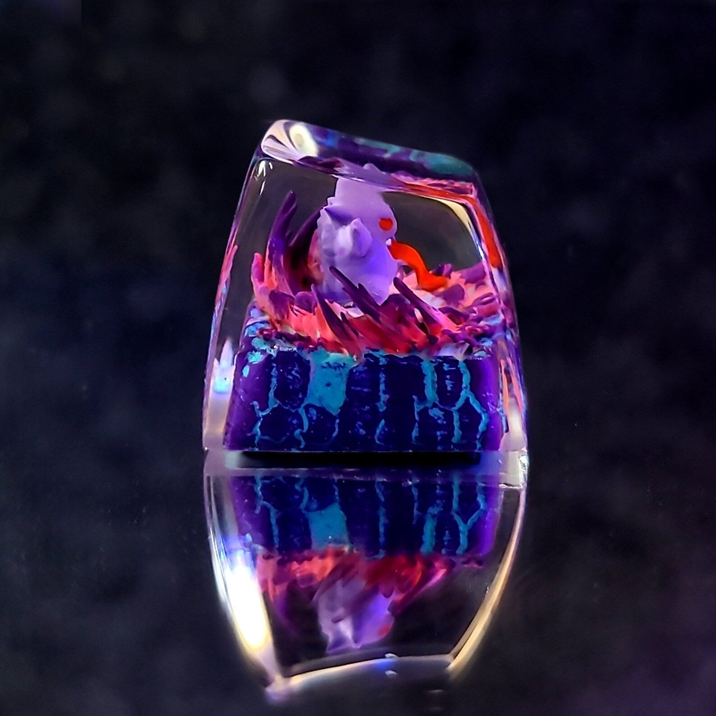[DE] Pokemon Gengar Artisan Keycaps