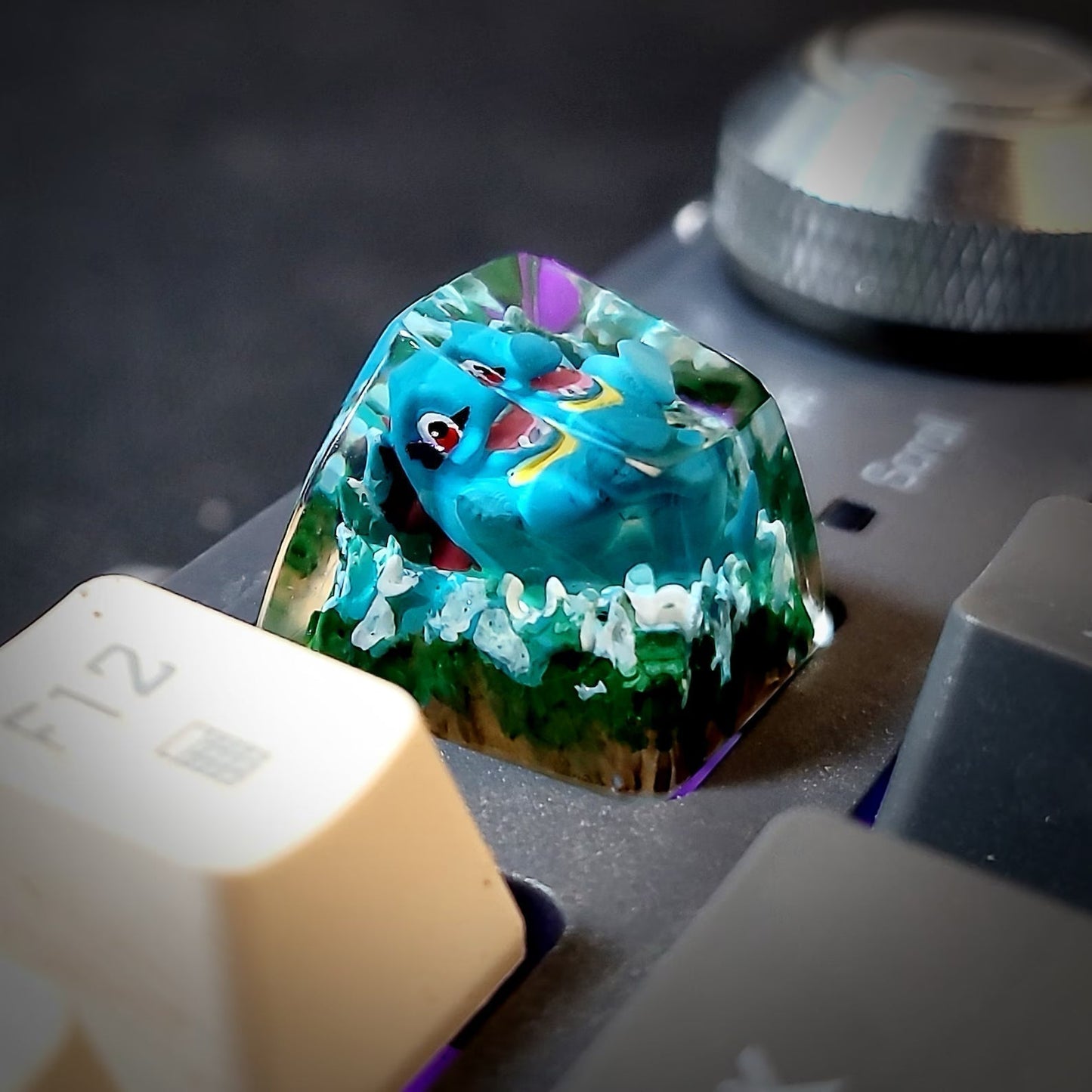 [DE] Pokemon Totodile Artisan Keycaps