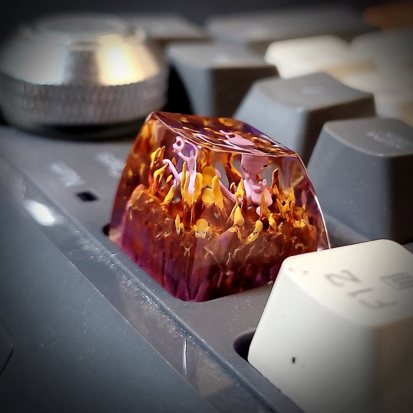 [DE] Pokemon Mewtwo Artisan Keycaps
