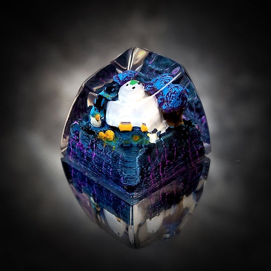 [DE] Totoro Halloween Artisan Keycaps Epoxy Resin