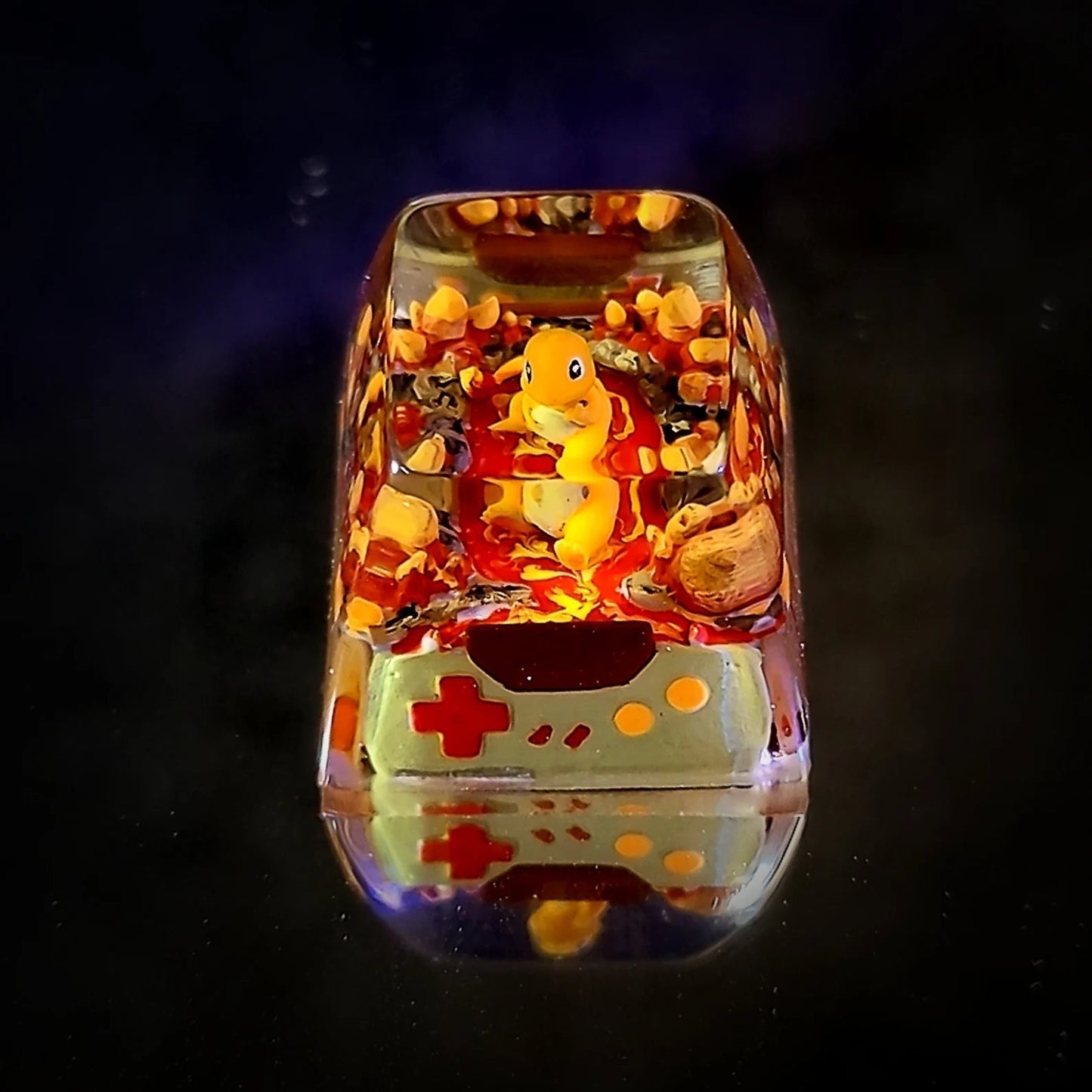 [DE] Pokemon Charmander Hitokage Artisan Keycaps Epoxy Resin