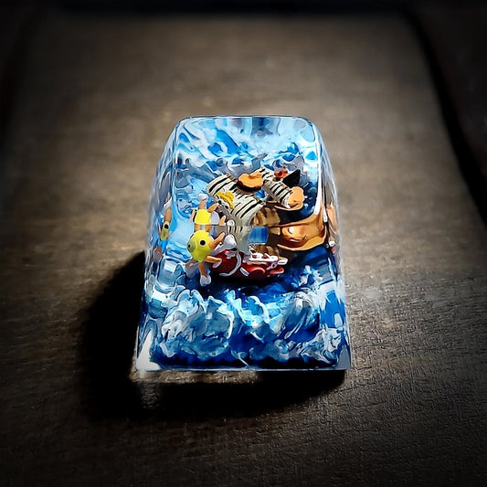 [DE] One Piece Luffy Gear Sunny Pirates Going Merry Keyboard Knob Artisan Keycaps