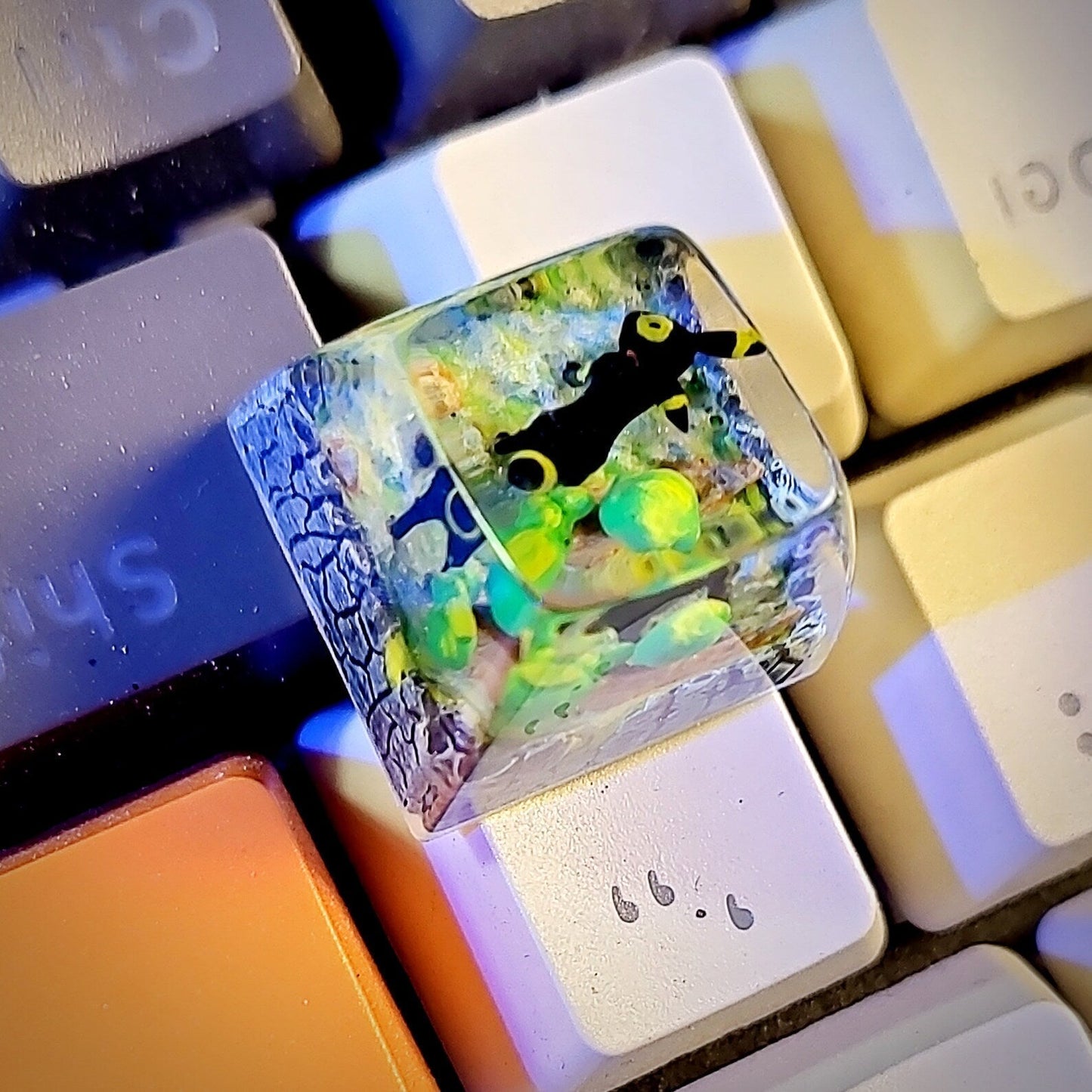 [DE] Pokemon Umbreon Artisan Keycaps