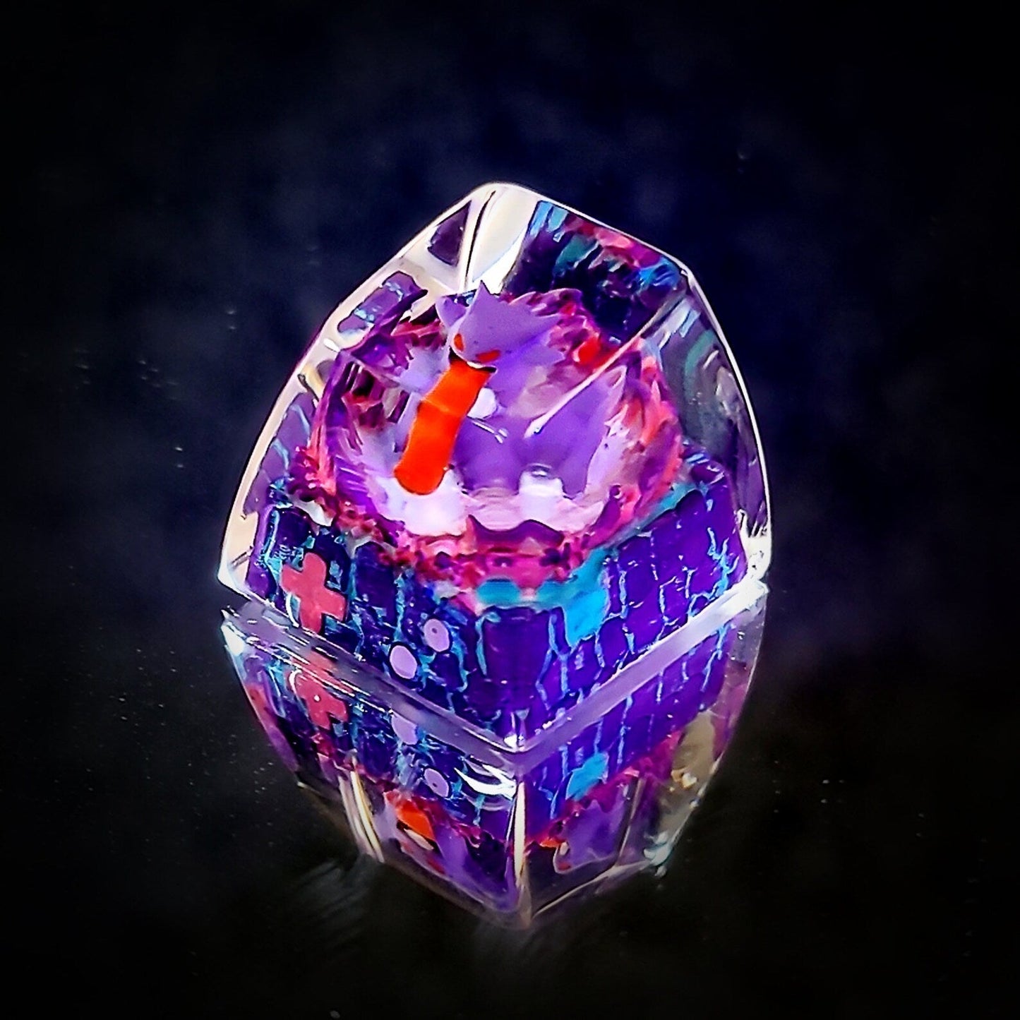[DE] Pokemon Gengar Artisan Keycaps