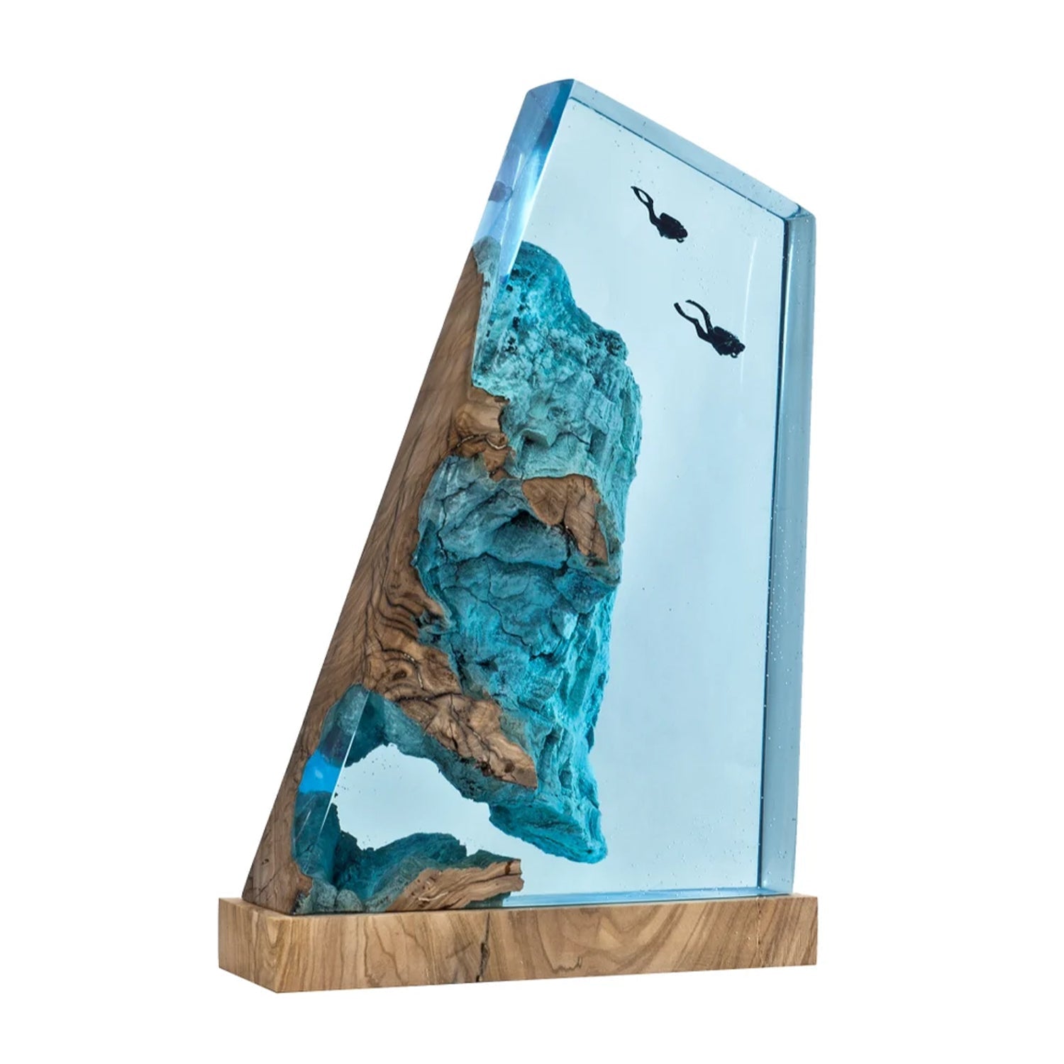 Divers Explore Undersea - High Quality Epoxy Resin Lamp - ArtFIGU