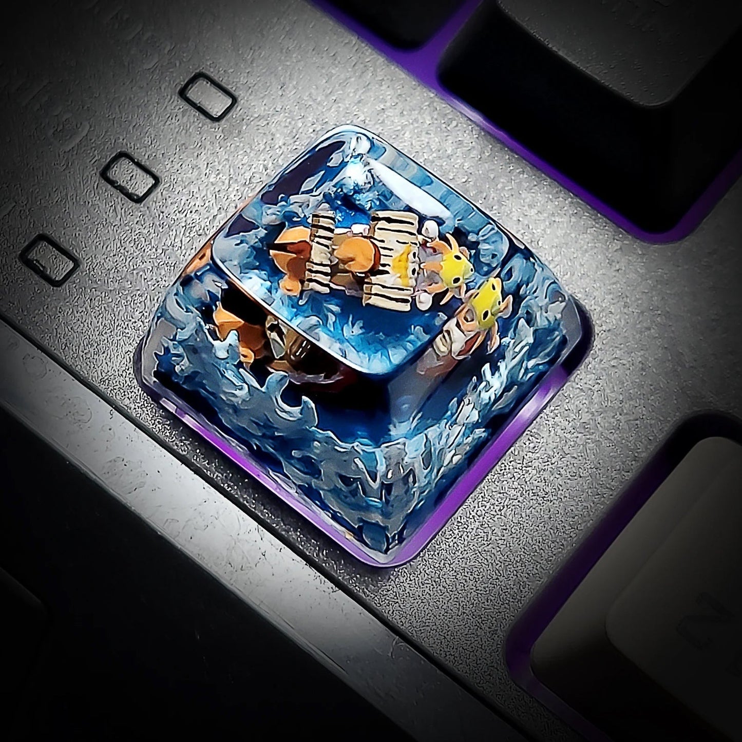 [DE] One Piece Luffy Gear Sunny Pirates Going Merry Keyboard Knob Artisan Keycaps