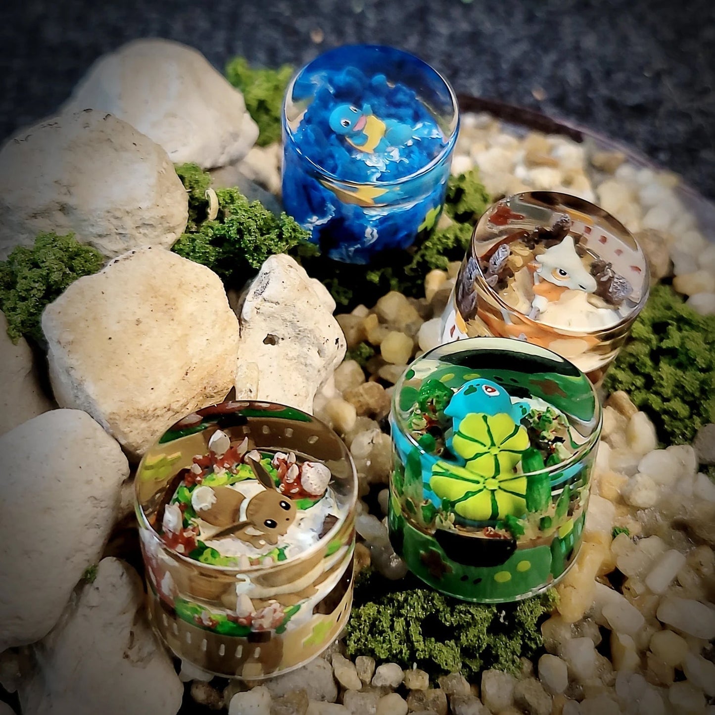 [DE] Pokemon Bulbasaur Fushigidane Keyboard Knob Artisan Keycaps Epoxy Resin