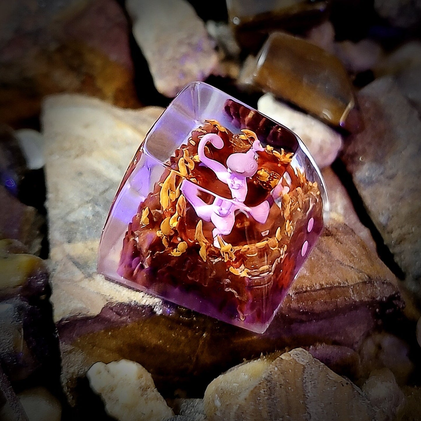 [DE] Pokemon Mewtwo Artisan Keycaps