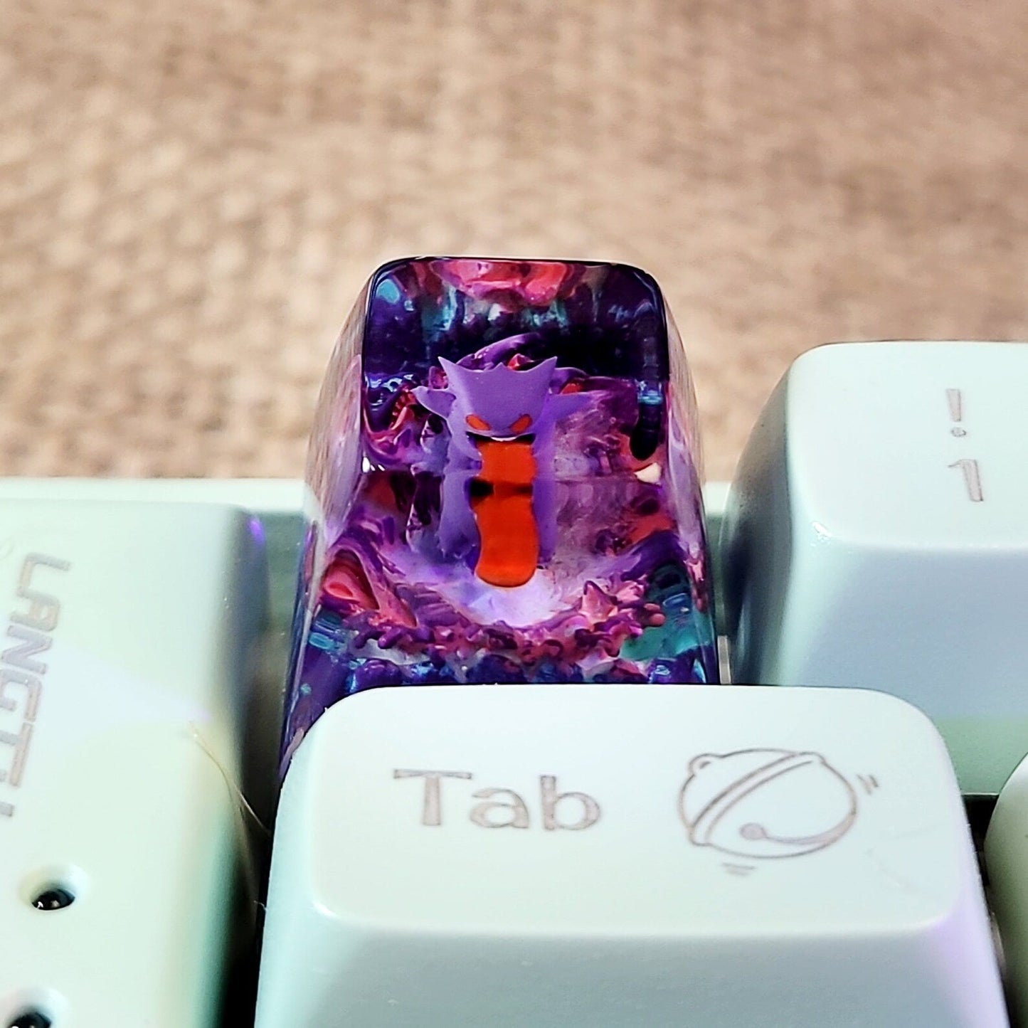 [DE] Pokemon Gengar Artisan Keycaps