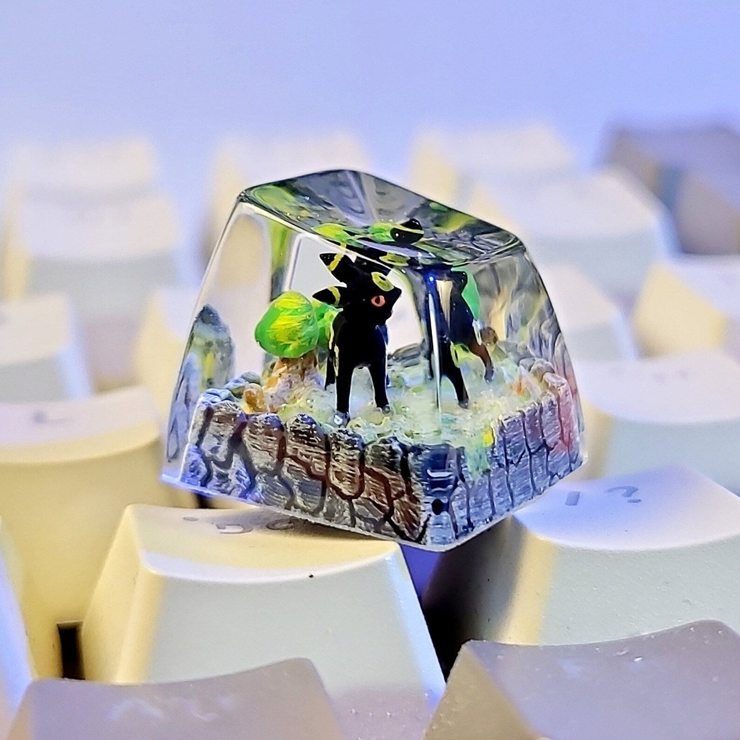[DE] Pokemon Umbreon Artisan Keycaps