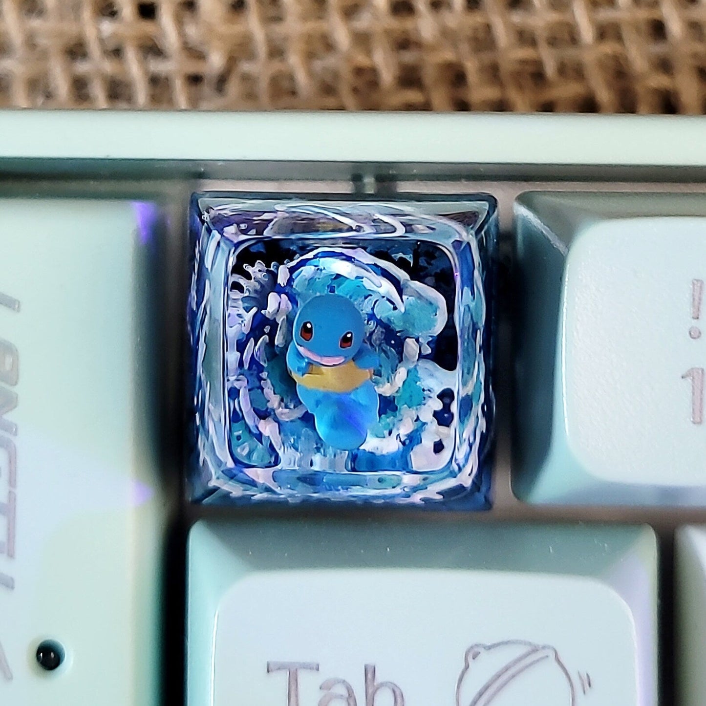 [DE] Pokemon Squirtle Artisan Keycaps