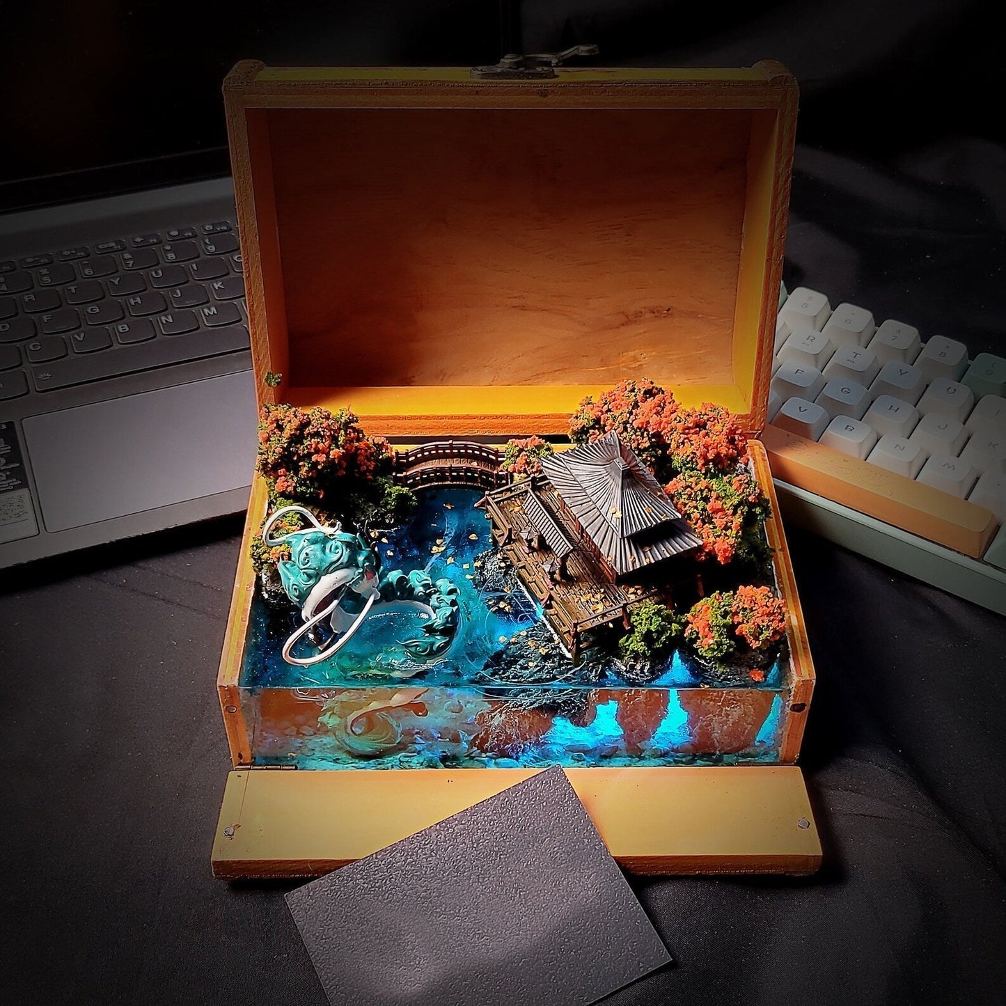 [DE] Dragon Haku Ghibli Japan Temp Diorama Treasure Mistery Box Gift
