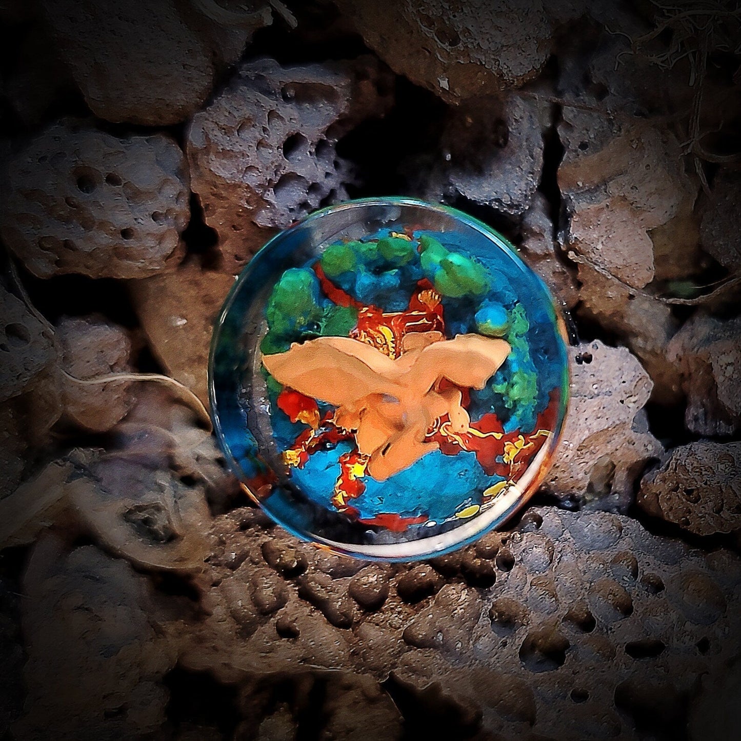 [DE] Pokemon Charizard Keyboard Knob Artisan Keycaps