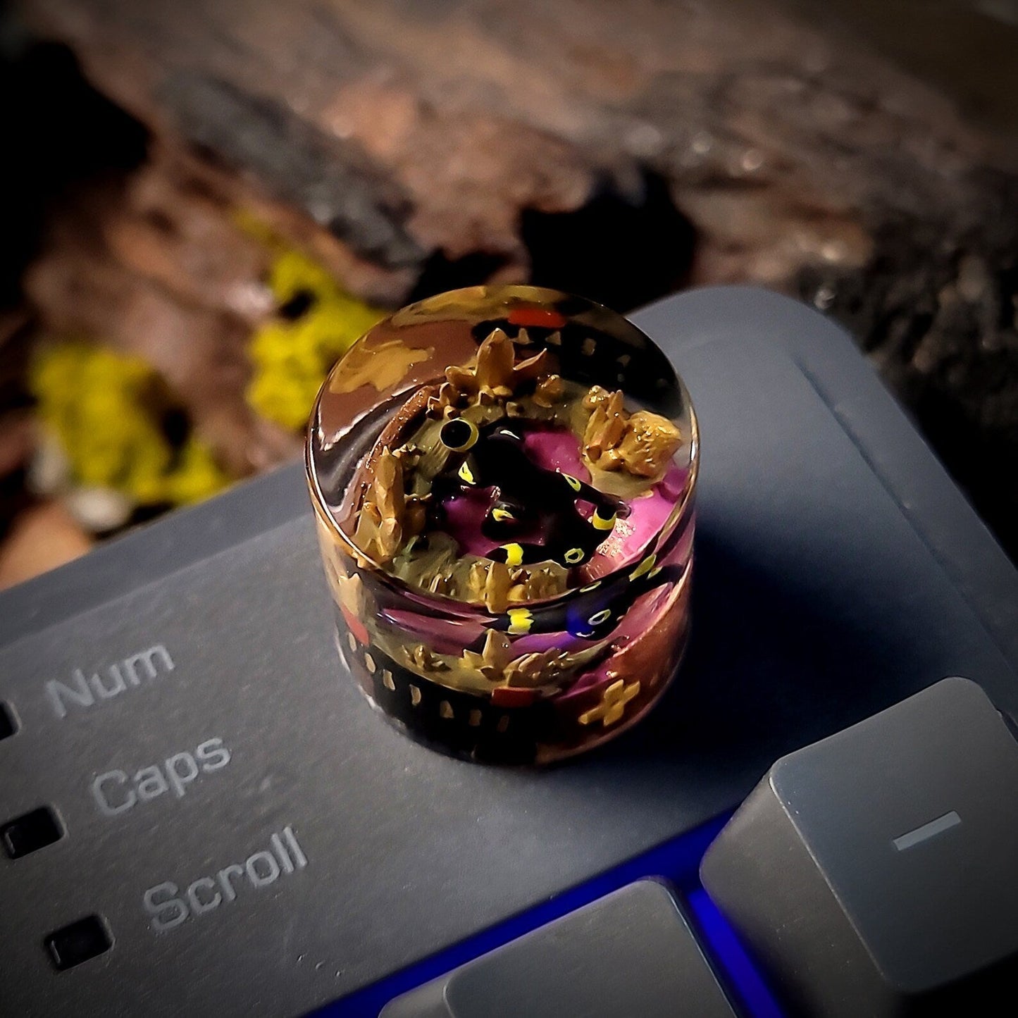 [DE] Pokemon Umbreon Keyboard Knob Artisan Keycaps