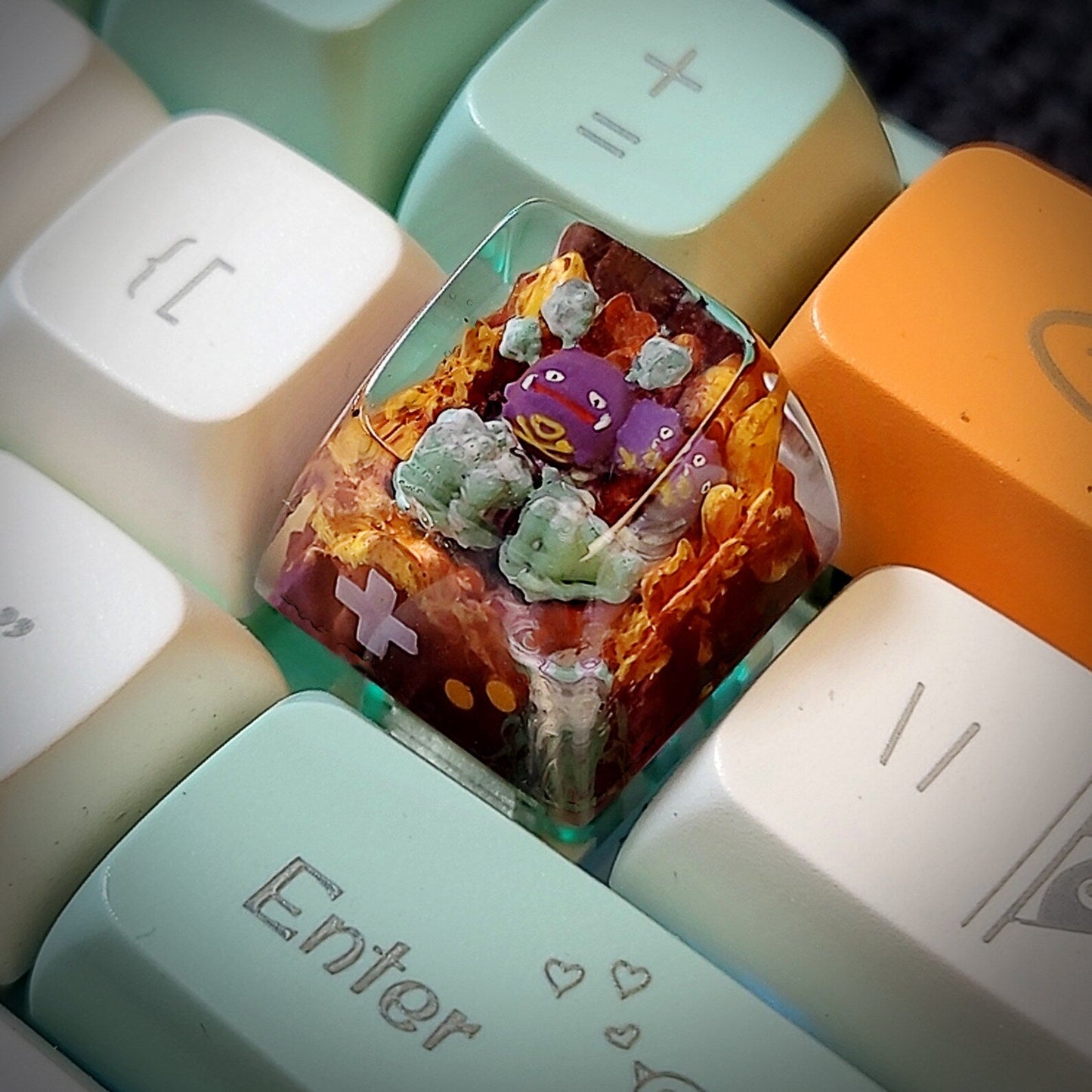 [DE] Pokemon Vulpix Artisan Keycaps 2.0