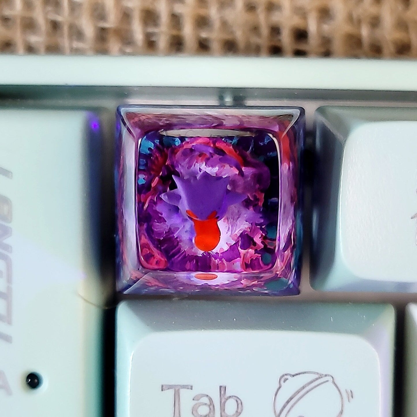 [DE] Pokemon Gengar Artisan Keycaps