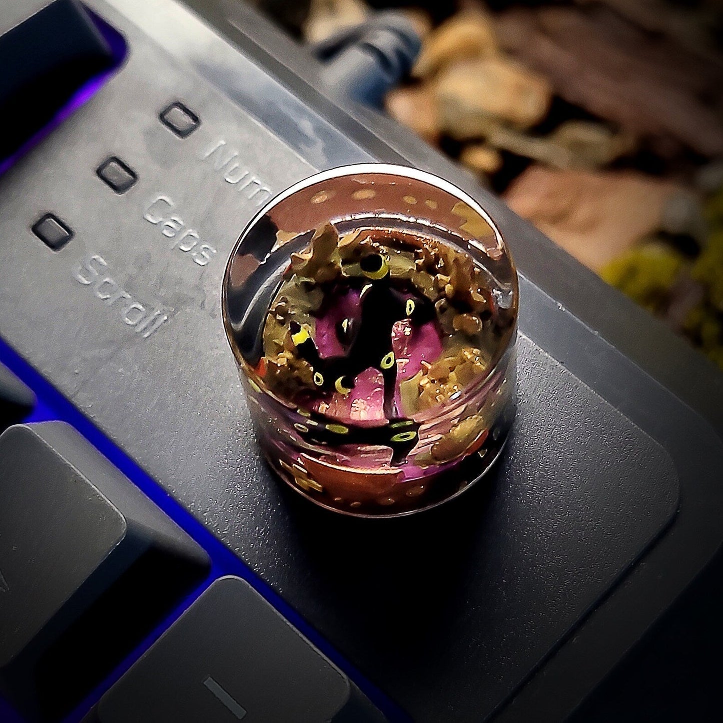 [DE] Pokemon Umbreon Keyboard Knob Artisan Keycaps