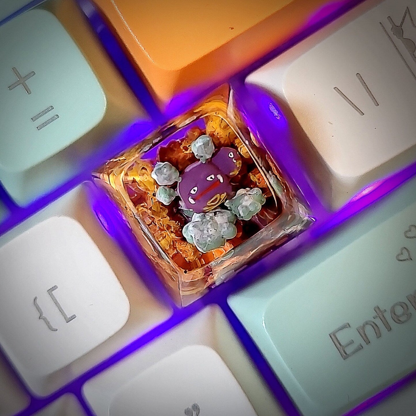 [DE] Pokemon Vulpix Artisan Keycaps 2.0