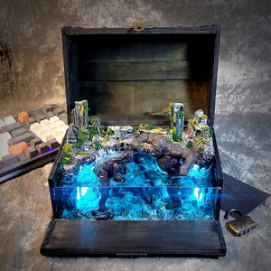 [DE] Leviathan the Sea Monster Pirates Mythology Diorama Treasure Mistery Box Gift