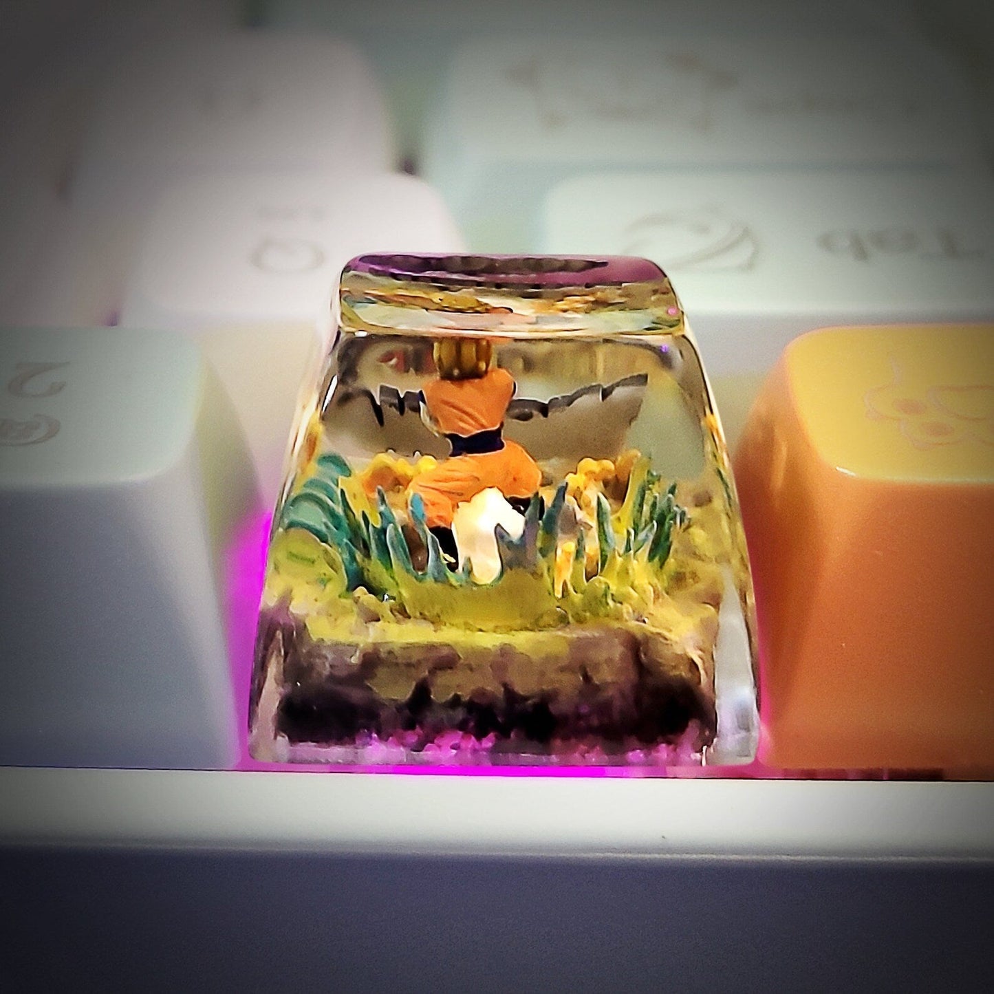 [DE] Dragon Ball Goku Artisan Keycaps