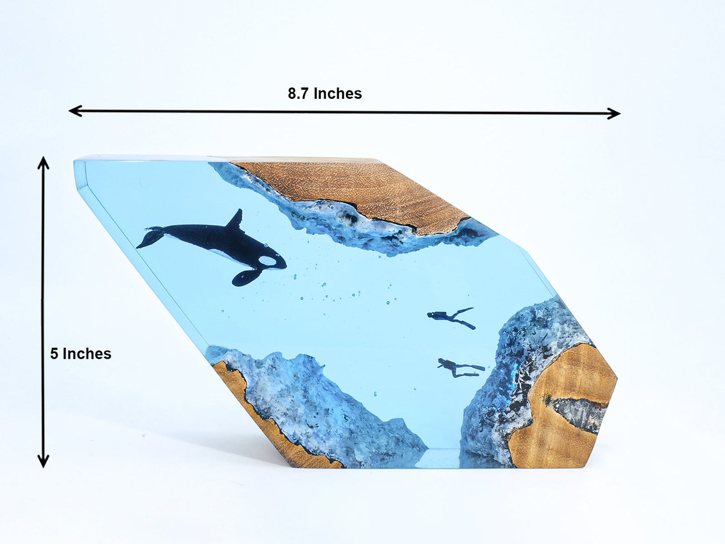 [DE] Orca & Divers - High Quality Epoxy Resin Lamp