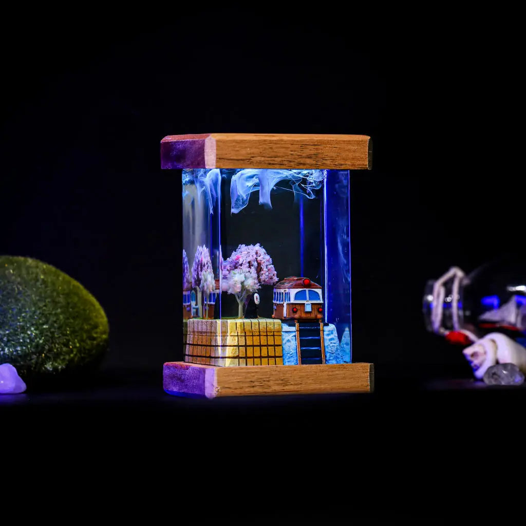 [DE] Spirited Away No Face Faceless Epoxy Resin Lamp, Night Light