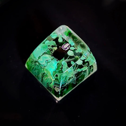 [DE] Spirited Away No Face Faceless Artisan Keycaps Epoxy Resin