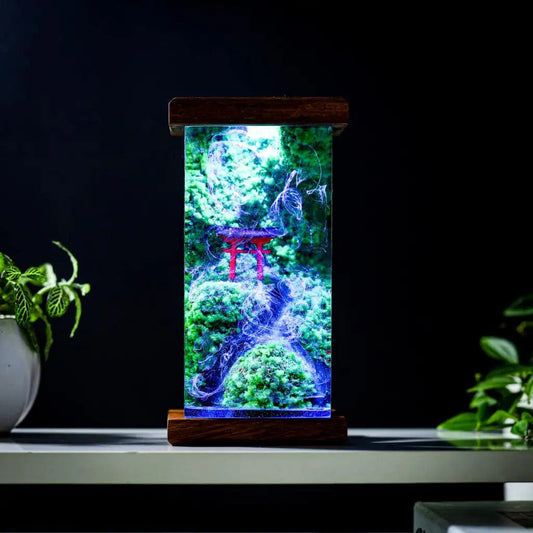 [DE] Torii Gate Epoxy Resin Lamp, Night Light