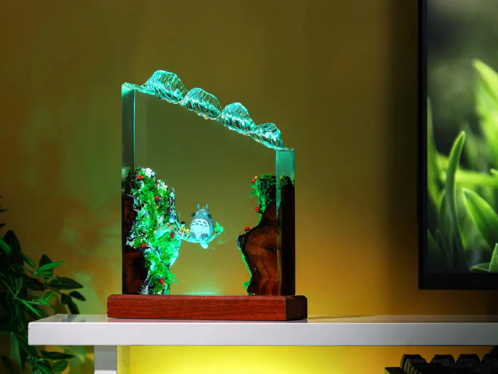 [DE] Totoro Ghibli Epoxy Resin Lamp, Night Light