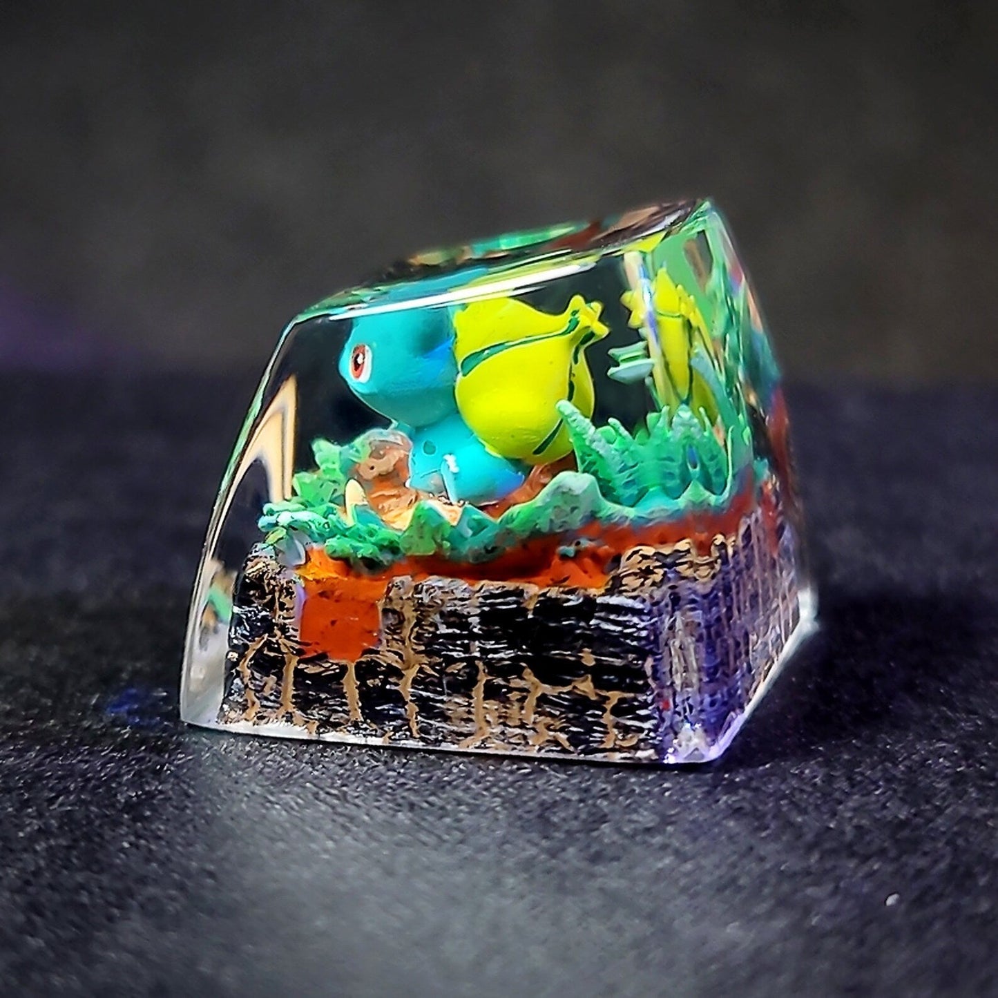 [DE] Pokemon Bulbasaur Artisan Keycaps