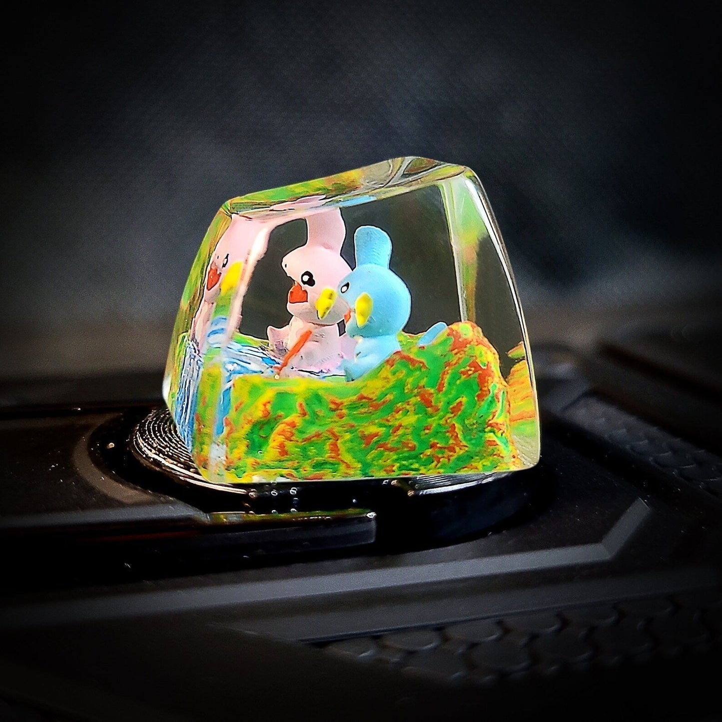 [DE] Pokemon Mudkip Shiny Mudkip Artisan Keycaps