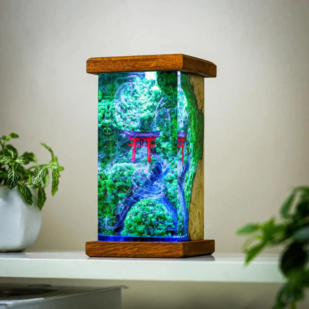 [DE] Torii Gate Epoxy Resin Lamp, Night Light