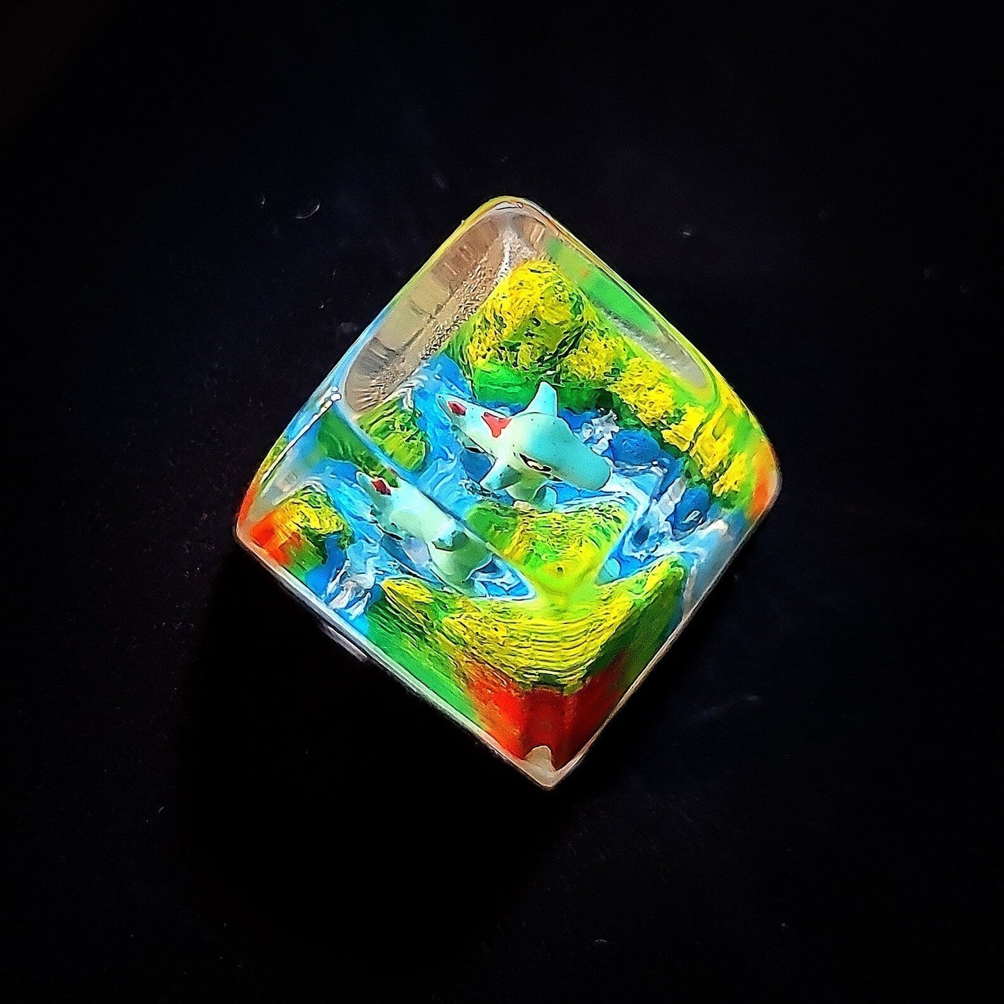 [DE] Pokemon Totodile Artisan Keycaps