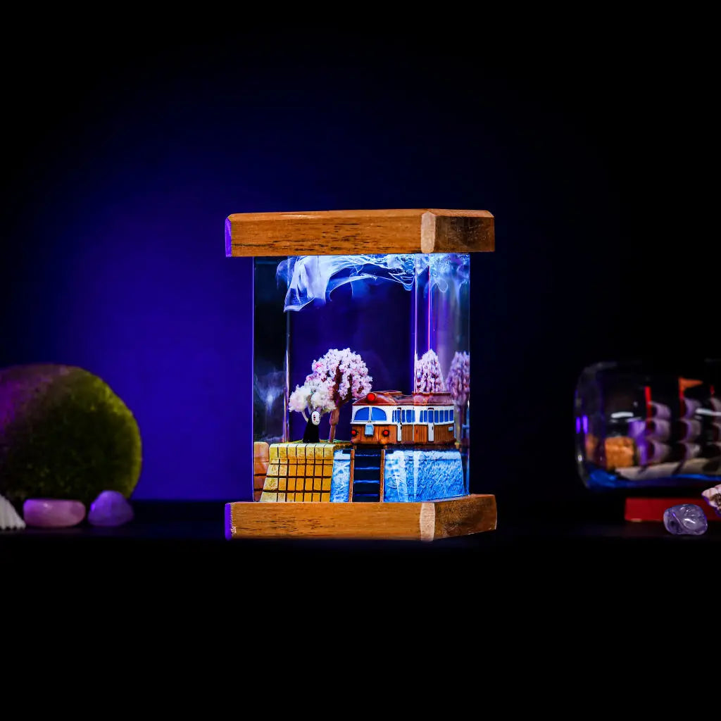 [DE] Spirited Away No Face Faceless Epoxy Resin Lamp, Night Light
