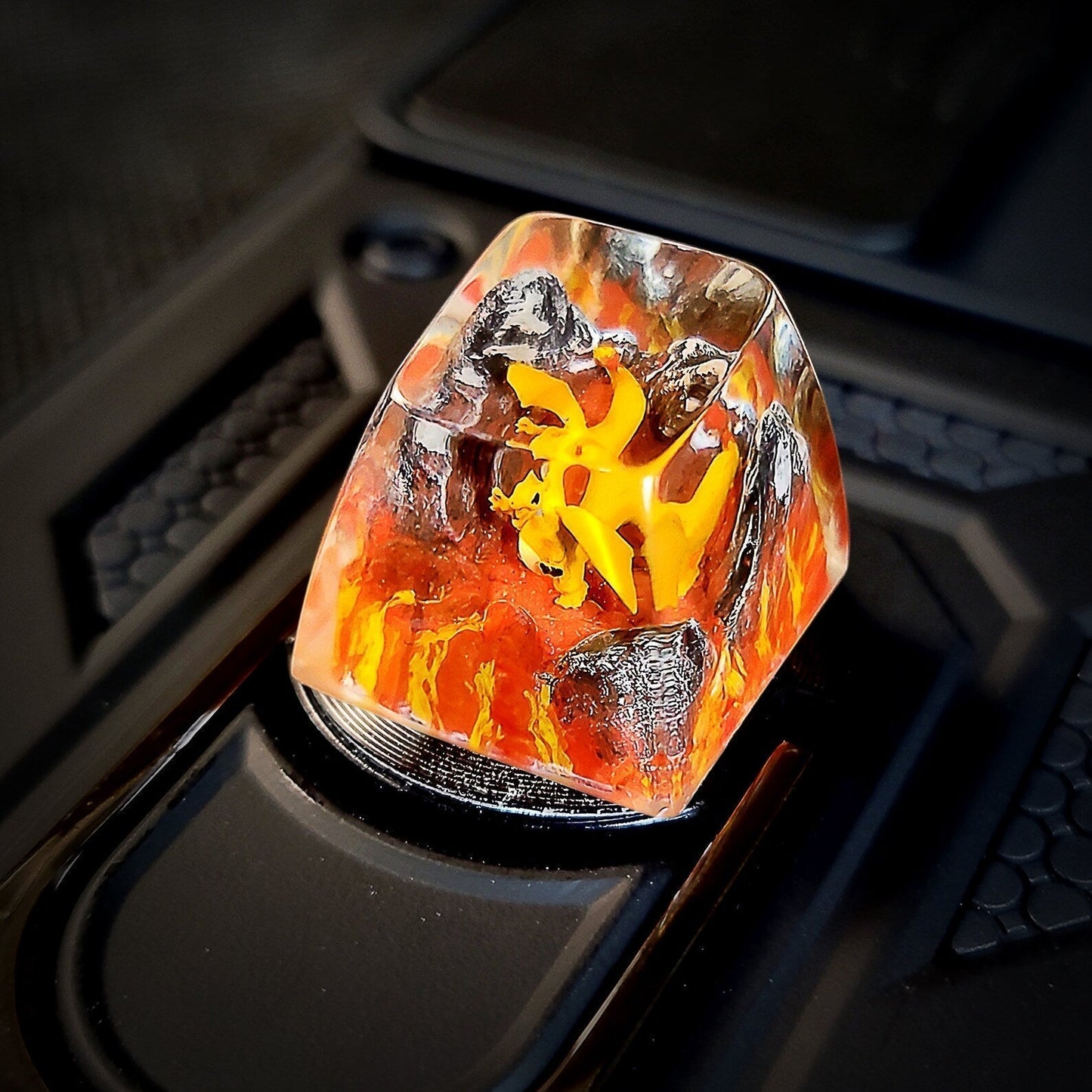 [DE] Pokemon Charizard 2.0 Artisan Keycaps