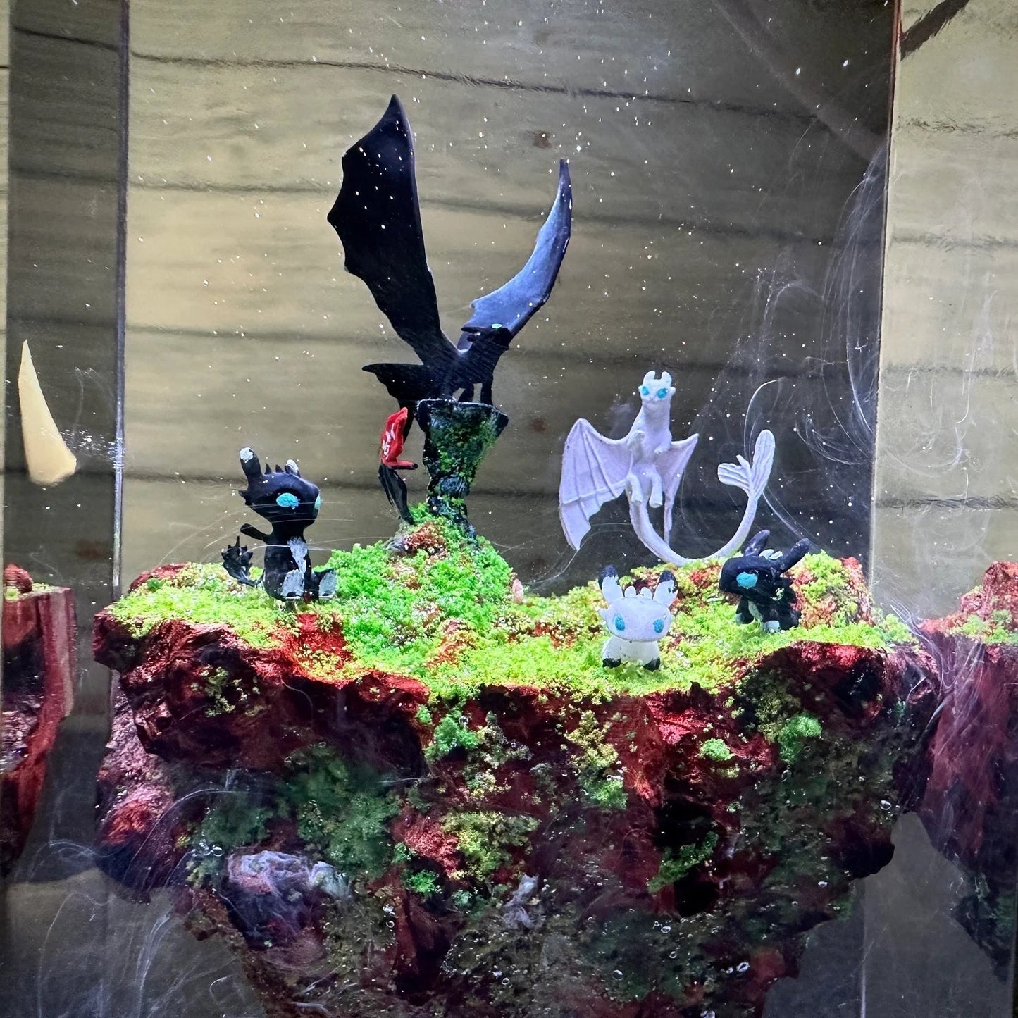 [DE] How To Train Your Dragon Family Toothless and Light Fury