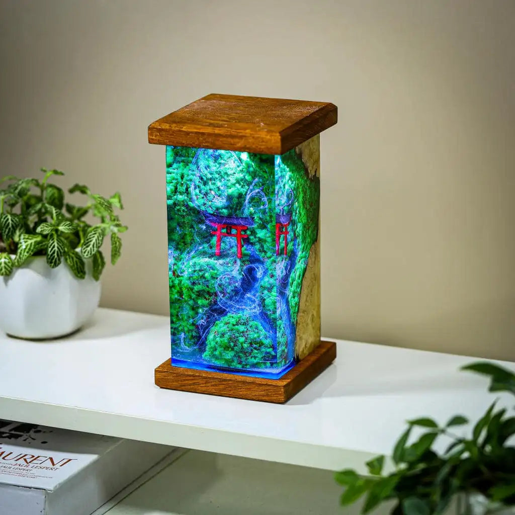 [DE] Torii Gate Epoxy Resin Lamp, Night Light