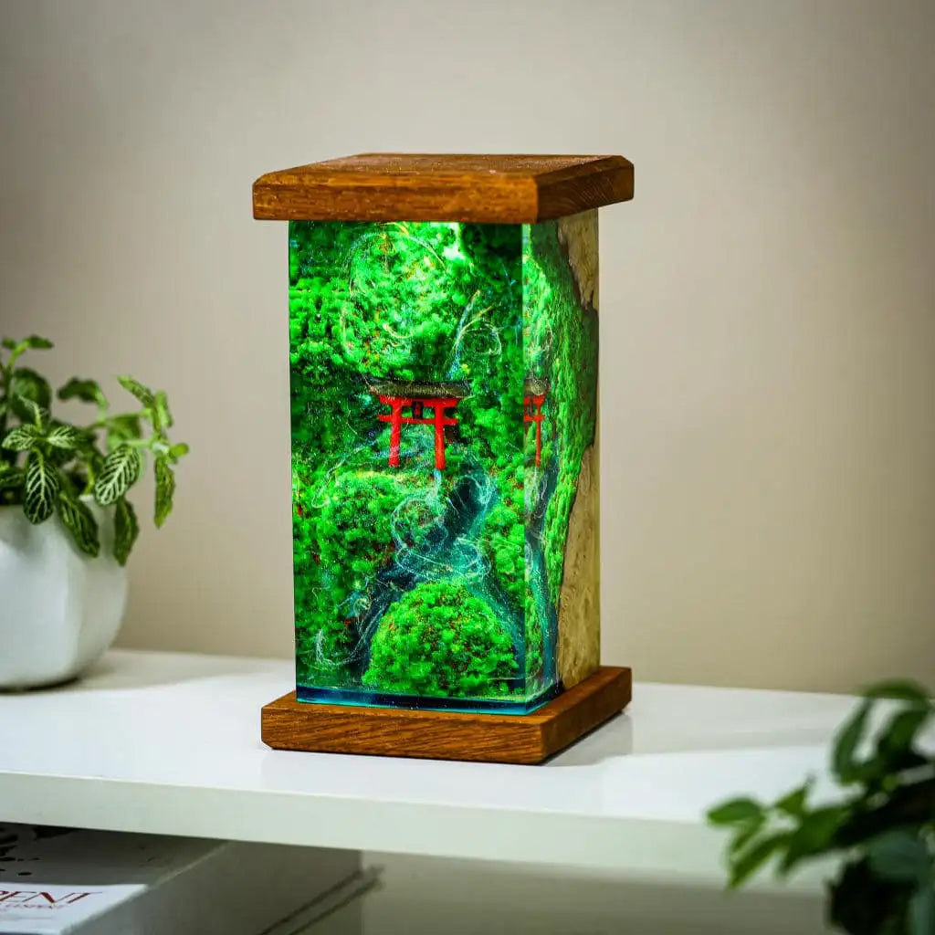 [DE] Torii Gate Epoxy Resin Lamp, Night Light